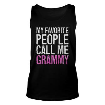 My Favorite People Call Me Grammy Unisex Tank Top | Mazezy