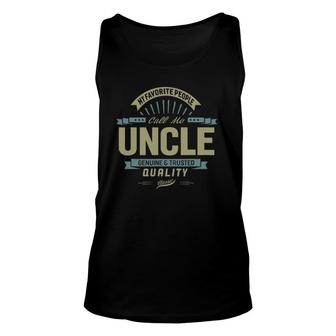 My Favorite People Call Me Uncle Father Day Gift Unisex Tank Top | Mazezy AU