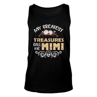 My Greatest Treasures Call Me Mimi Unisex Tank Top | Mazezy
