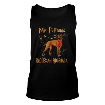 My Patronus Is A Rhodesian Ridgeback For Dog Lovers Unisex Tank Top | Mazezy