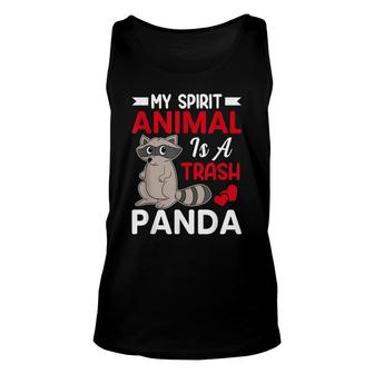 My Spirit Animal Is A Trash Panda - Funny Raccoon Lover Unisex Tank Top - Thegiftio UK