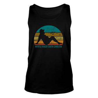 Myrtle Beach South Carolina Humor Funny Drinking Adult Unisex Tank Top | Mazezy