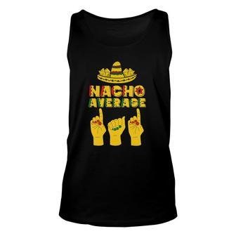 Mens Nacho Average Dad Cinco De Mayo Cool Sombrero Asl Papa Daddy Tank Top | Mazezy