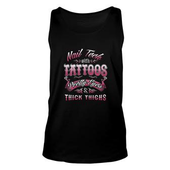 Nail Tech Gifts Pretty Eyes Unisex Tank Top | Mazezy