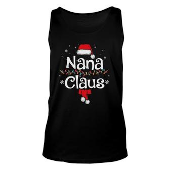 Nana Claus Daddy Claus Baby Claus Mama Claus Pajamas Unisex Tank Top | Mazezy