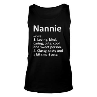 Nannie Definition Personalized Name Birthday Idea Tank Top | Mazezy