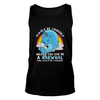 Narwhals Unicorns Of The Sea Gift Whale Unisex Tank Top | Mazezy
