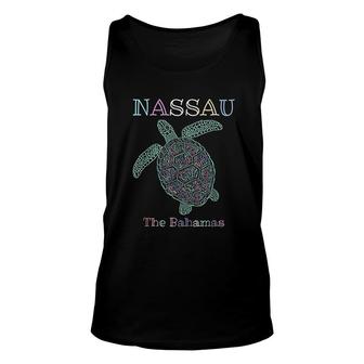 Nassau The Bahamas Sea Turtle Unisex Tank Top | Mazezy