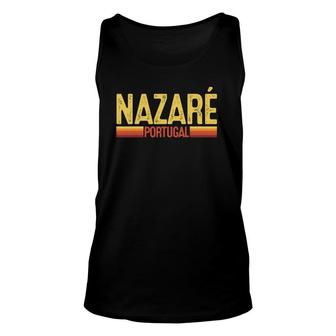 Nazare Portugal Gift Vintage Retro Unisex Tank Top | Mazezy