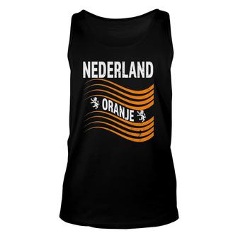 Netherlands Soccer Jersey Oranje Nederland Football Unisex Tank Top | Mazezy