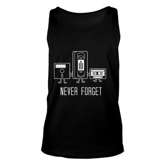 Never Forget Mens Graphic Gaming Apparel Funny Unisex Tank Top - Thegiftio UK