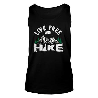 New Hampshire Live Free And Hike Gift Nh Hiking Unisex Tank Top | Mazezy