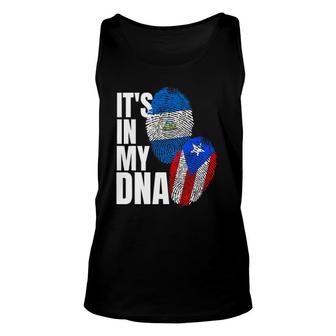 Nicaraguan And Puerto Rican Dna Flag Heritage Gift Unisex Tank Top | Mazezy CA