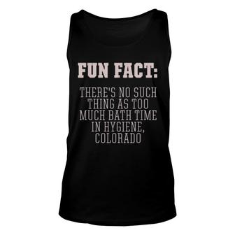 No Too Much Bath Time In Hygiene Colorado Pun Co Joke Denver Tank Top | Mazezy