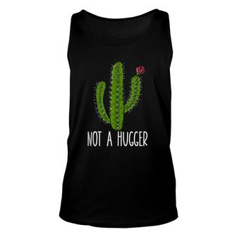 Not A Hugger Cactus Unisex Tank Top | Mazezy