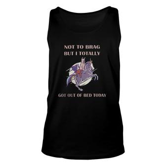 Not To Brag But I Totally Got Out Of Bed Today Sloth Unicorn Tank Top | Mazezy