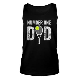 Mens Number One Daddy From Son Daughter 1 Tennis Dad Tank Top | Mazezy CA