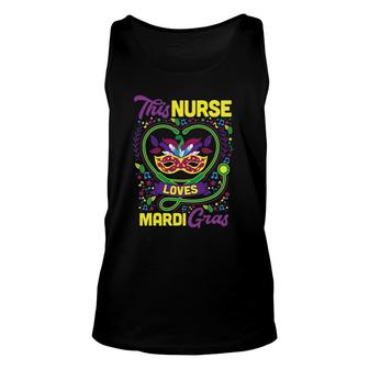 This Nurse Loves Mardi Gras Outfit Mardi Gras Tops For Women Tank Top | Mazezy