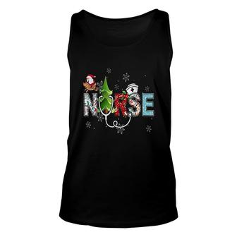 Nurse Stethoscope Christmas Tree Ornaments Decor Unisex Tank Top - Thegiftio