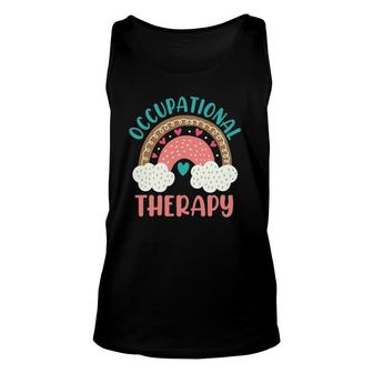 Occupational Therapy For A Ot Apparel Rainbow Unisex Tank Top | Mazezy