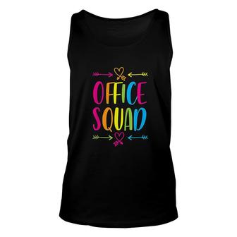Office Squad Administrative Assistant School Secretary Gift Unisex Tank Top | Mazezy