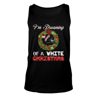 Official Bird I'm Dreaming Of A White Christmas Funny Unisex Tank Top | Mazezy