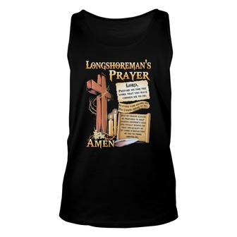 Official Longshoreman's Prayer Lord Amen Unisex Tank Top | Mazezy