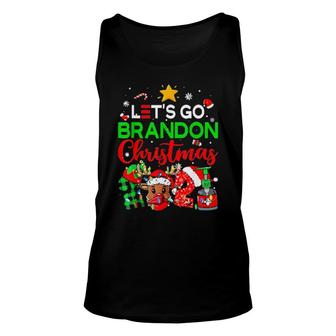 Official Merry Christmas Santa 2021 Lets Go Brandon Xmas Tee Tank Top | Mazezy