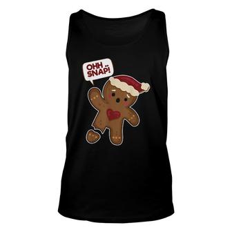 Ohh Snap Amputated Gingerbread Cookie Gingerbread Unisex Tank Top | Mazezy