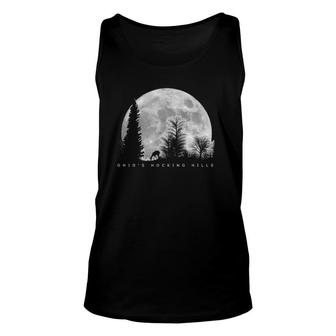 Ohio Hocking Hills State Park Outdoor With Moon And Deer Unisex Tank Top | Mazezy