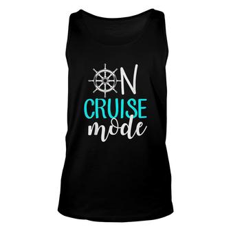 On Cruise Mode Cruise Vacation Family Unisex Tank Top - Thegiftio UK