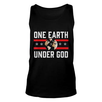 One Earth One Nation Under God Unisex Tank Top | Mazezy