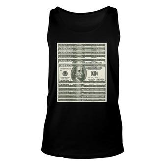 One Hundred Dollar Bill Money Lovers Gift Unisex Tank Top | Mazezy