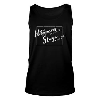 Operating Room Nurse Surgical Nurse Gifts Unisex Tank Top | Mazezy