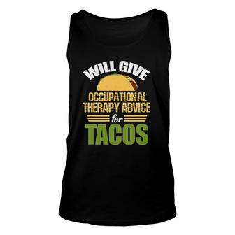 Ot Ota Will Give Occupational Therapy Advice For Tacos Tank Top | Mazezy