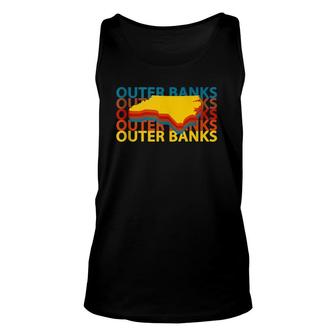 Outer Banks Nc Vintage Repeat Obx Souvenirs Unisex Tank Top | Mazezy DE