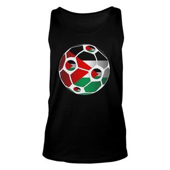 Palestine Flag Soccer Ball Men Women Team Fan Unisex Tank Top | Mazezy