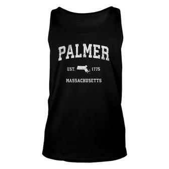 Palmer Massachusetts Ma Vintage Athletic Sports Design Unisex Tank Top | Mazezy