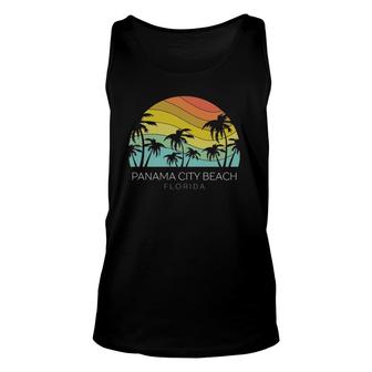 Panama City Beach Florida Retro Souvenir Summer Keys Surf Unisex Tank Top | Mazezy