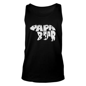 Papa Mama Bear Shirt Family Outfit Family Love Camping Unisex Tank Top - Thegiftio UK