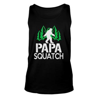 Papa Squatch Gifts For Dad Bigfoot Sasquatch Unisex Tank Top | Mazezy