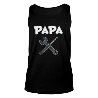 Papa The Handyman Father's Tools Unisex Tank Top | Mazezy