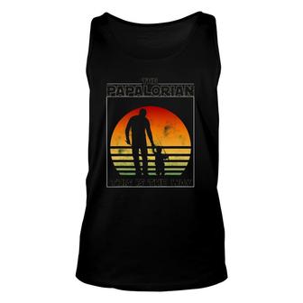 Mens The Papalorian Fathers Day Dad And Son Fishing Tank Top | Mazezy