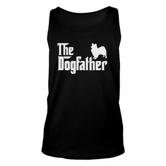Papillon The Dogfather Pet Lover Unisex Tank Top | Mazezy
