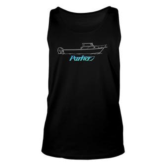 Parker Sport Cabin Printed On The Back Unisex Tank Top | Mazezy