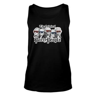 Party People American Founding Fathers July 4Th Funny Unisex Tank Top | Mazezy