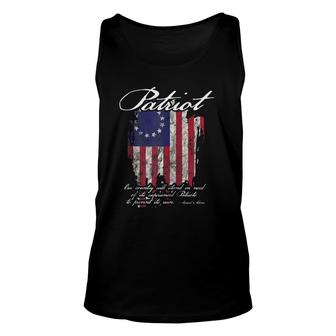 Patriot 1776 American Flag Founding Fathers Quote Zip Unisex Tank Top | Mazezy
