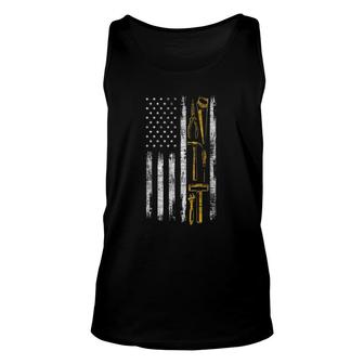 Patriot Woodworker Us Flag With Tools Carpenter Unisex Tank Top | Mazezy