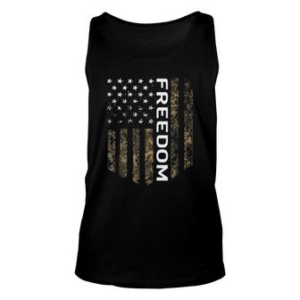 Patriotic American Flag Camo Freedom Usa Patriot Gift Unisex Tank Top | Mazezy