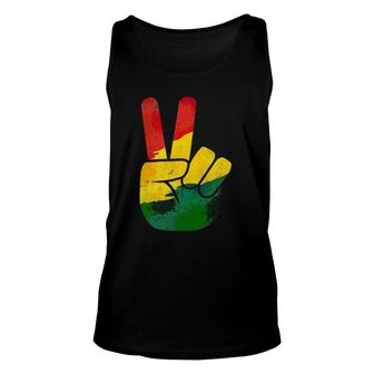 Peace Hand Sign Juneteenth Freedom Day Black Pride Unisex Tank Top | Mazezy